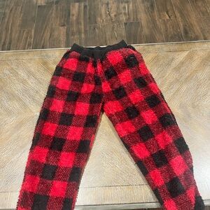 Cozy Women’s Plaid Pajama Pants - Red and Black